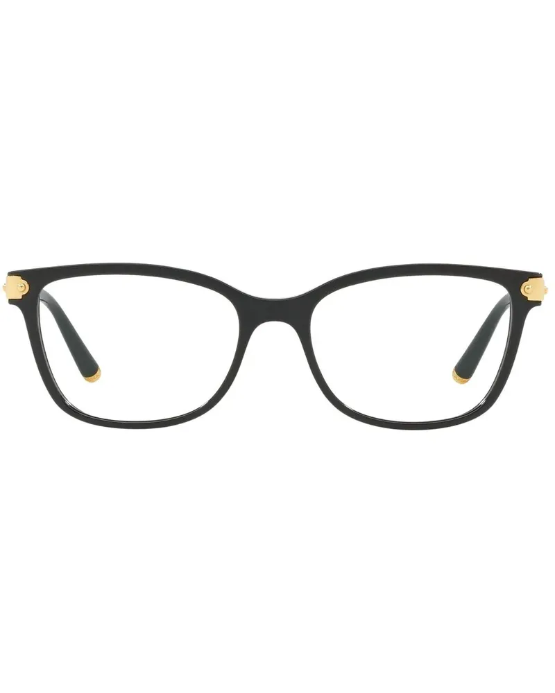 Dolce & Gabbana Brille mit eckigem Gestell - Schwarz Schwarz