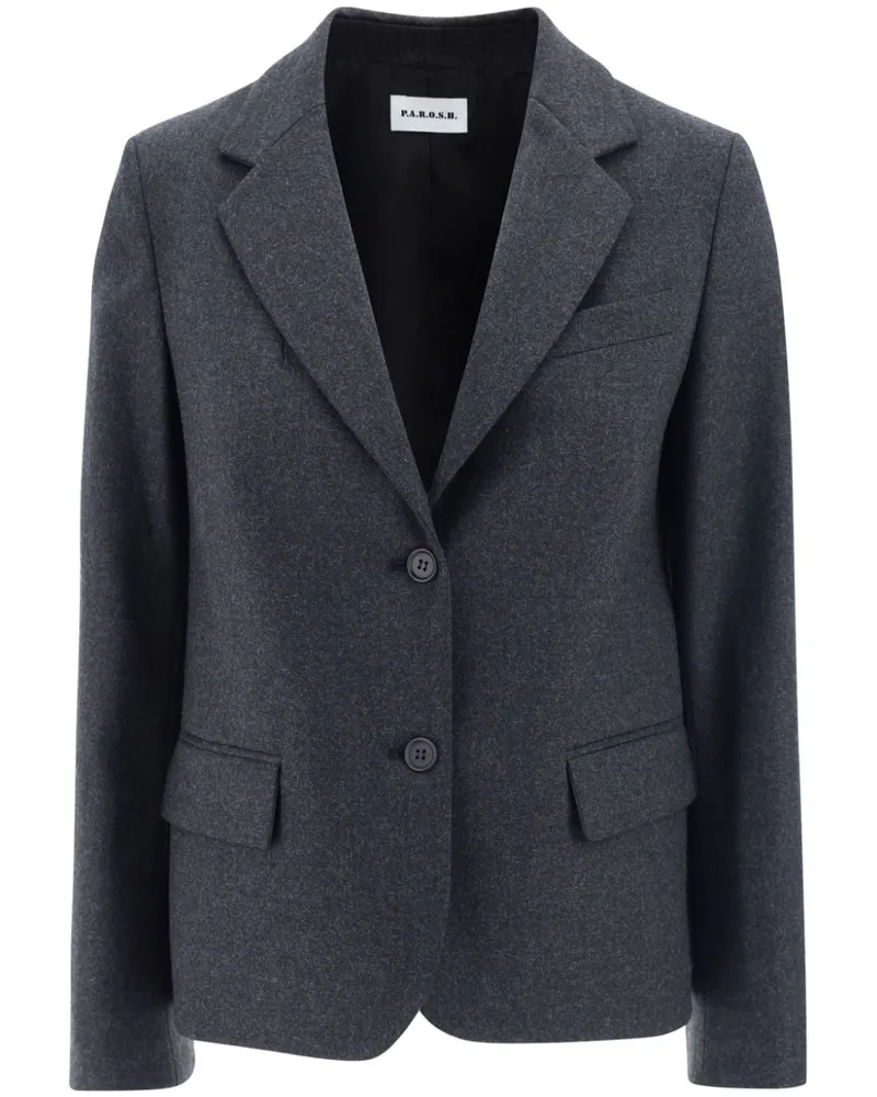 P.A.R.O.S.H. Langärmliger Blazer mit Knöpfen - Grau Grau
