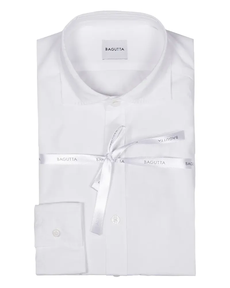 Bagutta Klassisches Hemd - Weiß Weiß