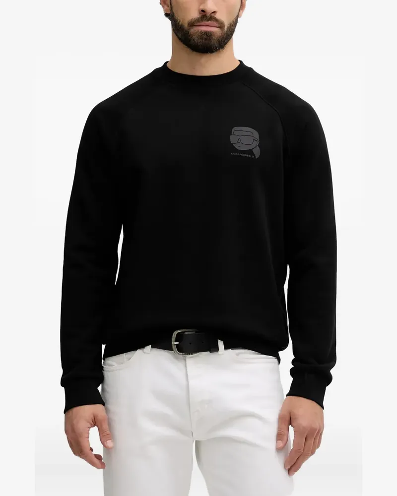 Karl Lagerfeld Sweatshirt mit Logo-Print - Schwarz Schwarz