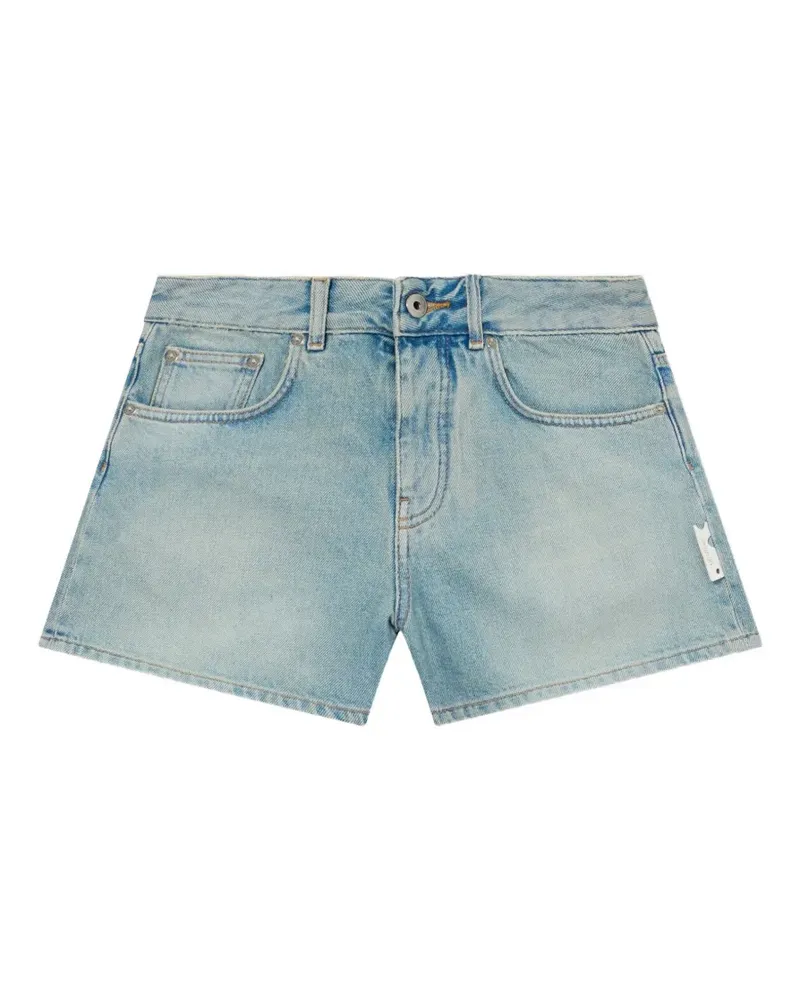 OFF-WHITE College Patch denim shorts - Blau Blau