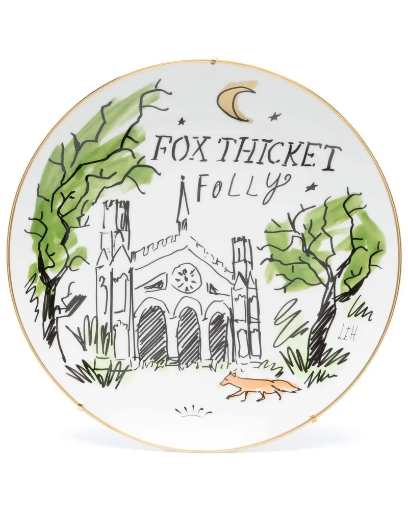 Ginori 1735 Fox Thicket Folly Teller Weiß