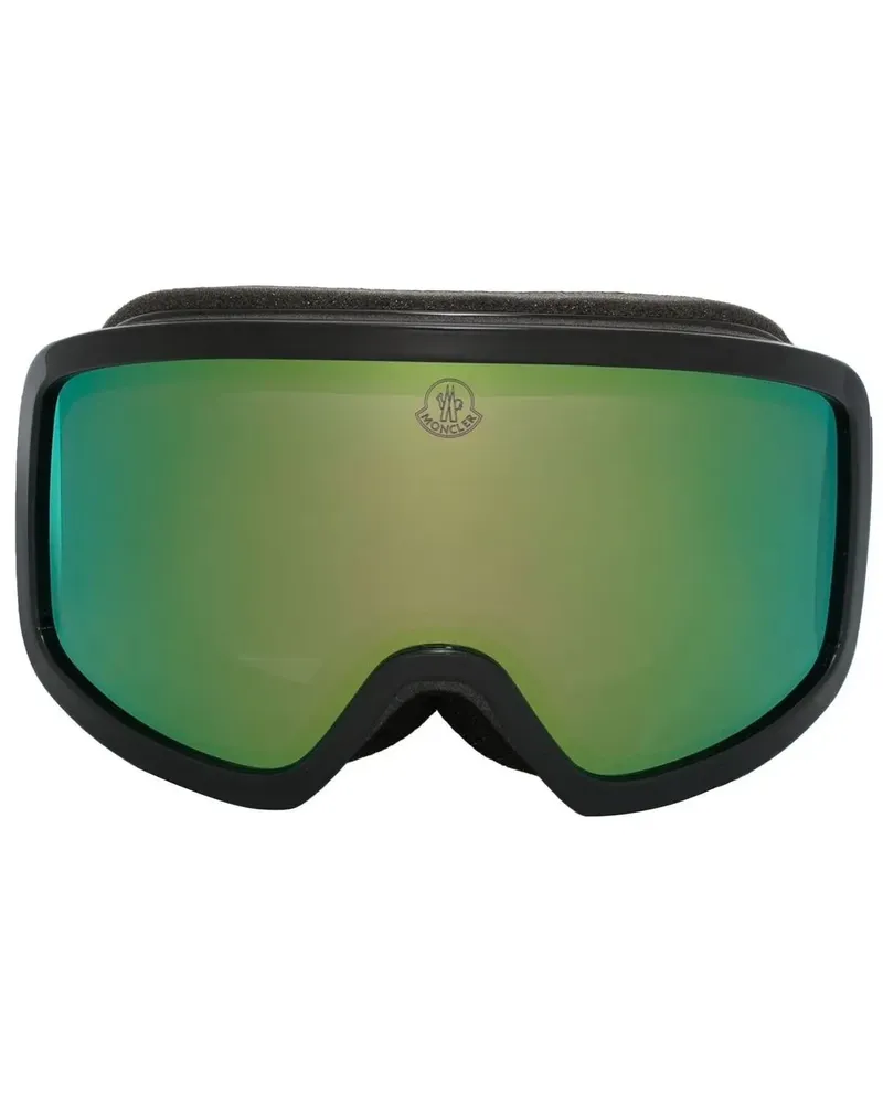 Moncler Skibrille mit Logo - Schwarz Schwarz