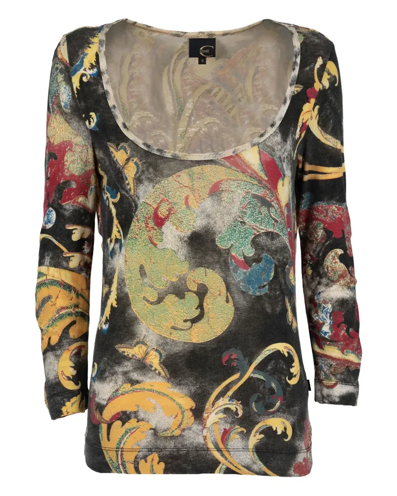 Just Cavalli patterned T-shirt - Schwarz Schwarz