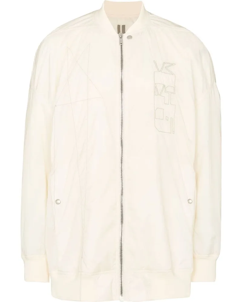 DRKSHDW by Rick Owens Bomberjacke mit Logo-Stickerei - Nude Nude