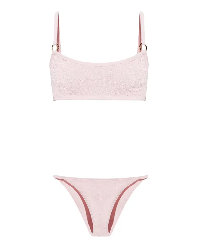 Hunza G Iris crinkle-effect bikini - Rosa Rosa
