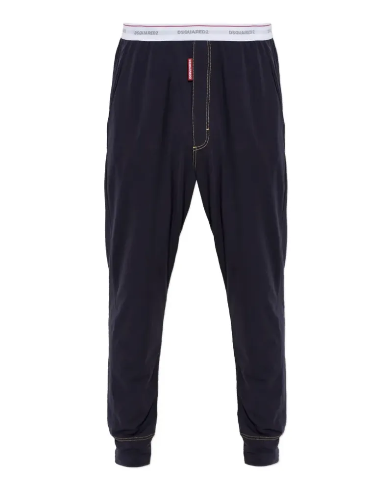 Dsquared2 Pyjama mit Logo-Bund - Blau Blau