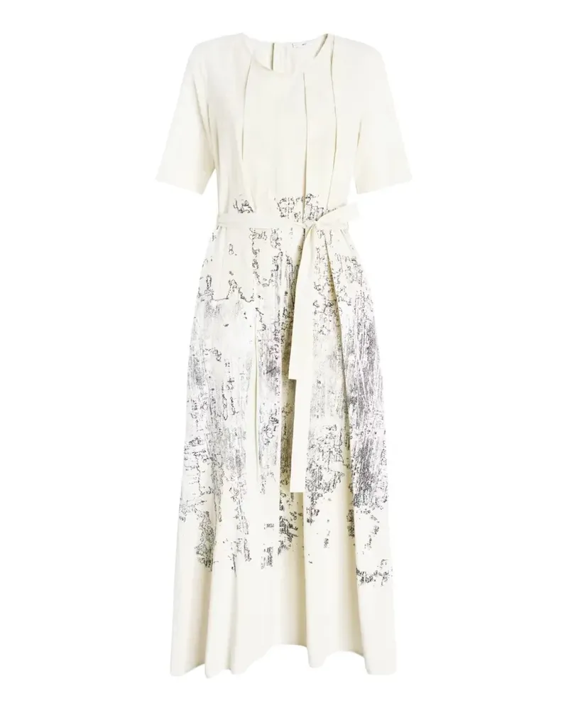 HIGH Celt belted midi dress - Nude Nude