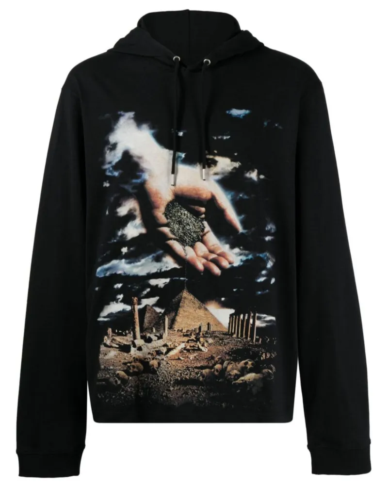 Paco Rabanne x Kimura Tsunehisa Hoodie mit Print - Schwarz Schwarz