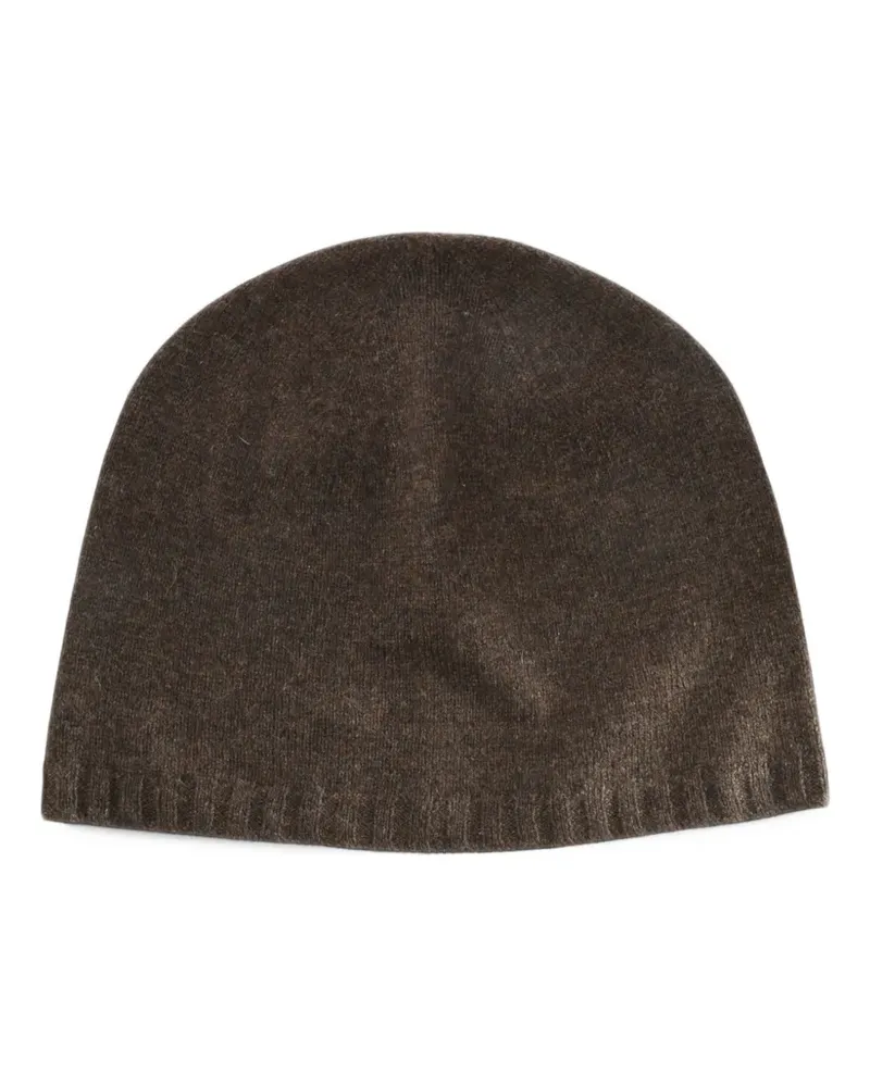 Ziggy Chen Slouchy ribbed-trim beanie hat - Braun Braun