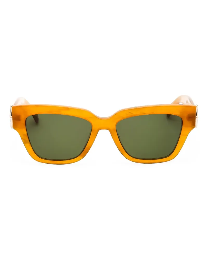 Longchamp Sonnenbrille mit eckigem Gestell - Orange Orange