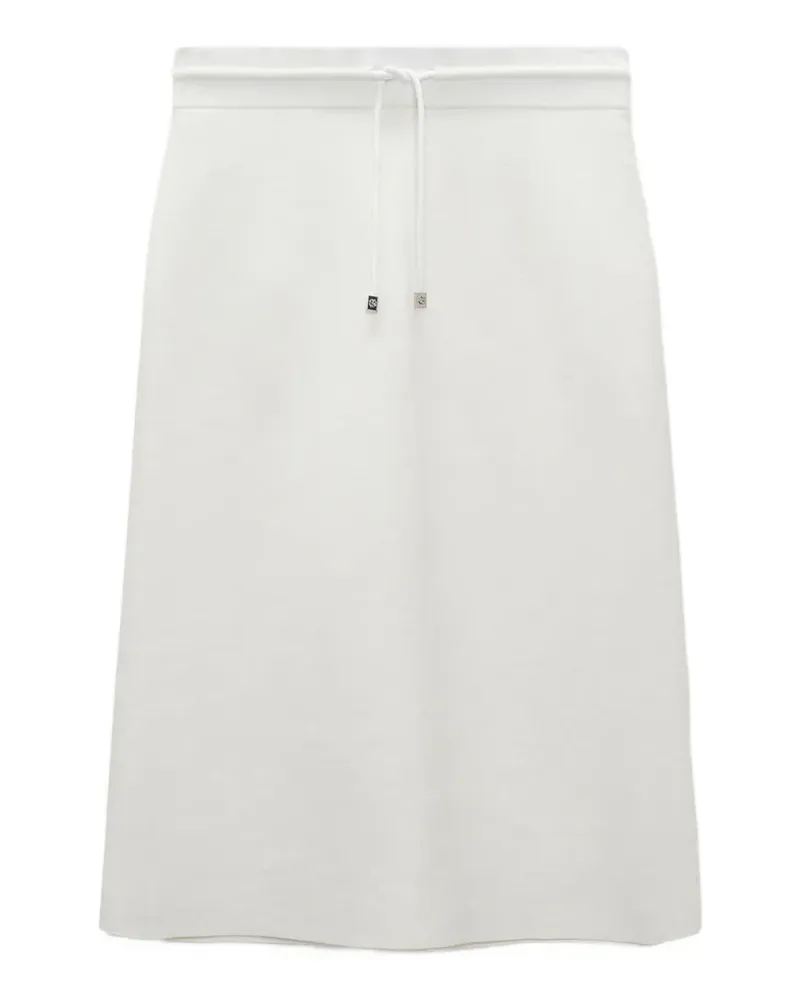 Dorothee Schumacher drawstring knitted skirt - Weiß Weiß