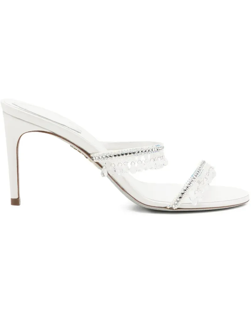 René Caovilla Chandelier Sandalen 80mm - Weiß Weiß