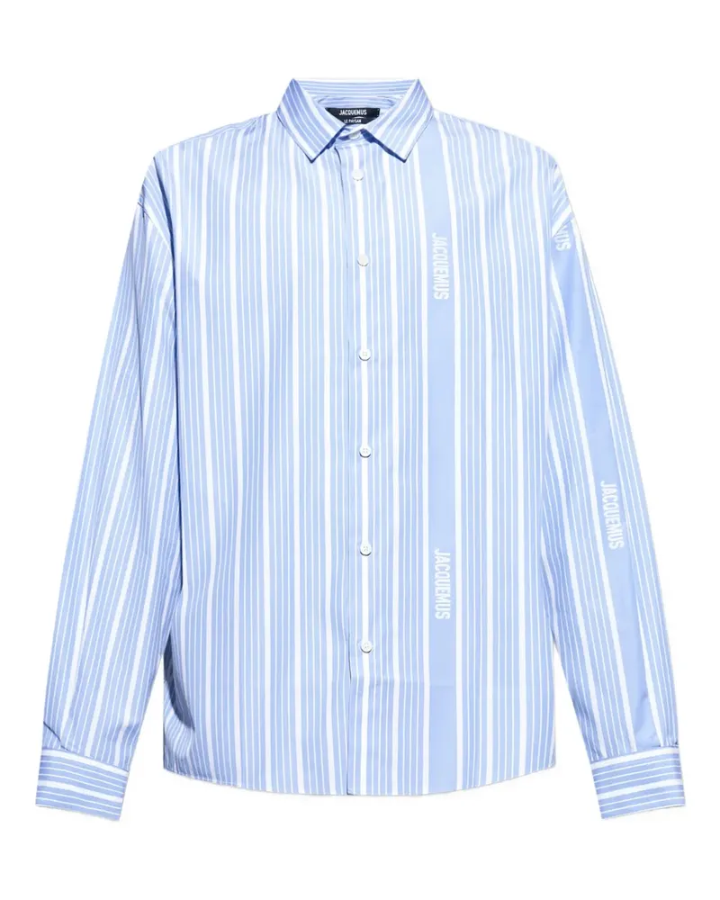 Jacquemus Gestreiftes A Simon Hemd - Blau Blau