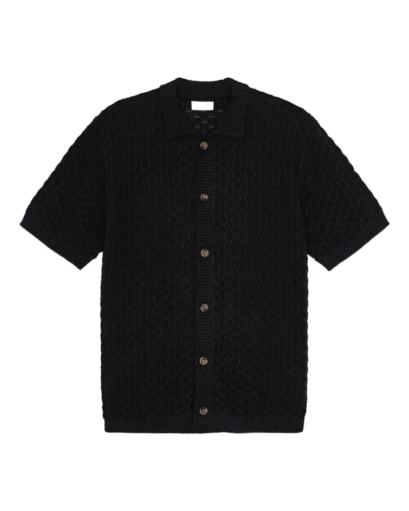 LES DEUX Gespertus Hemd - Schwarz Schwarz