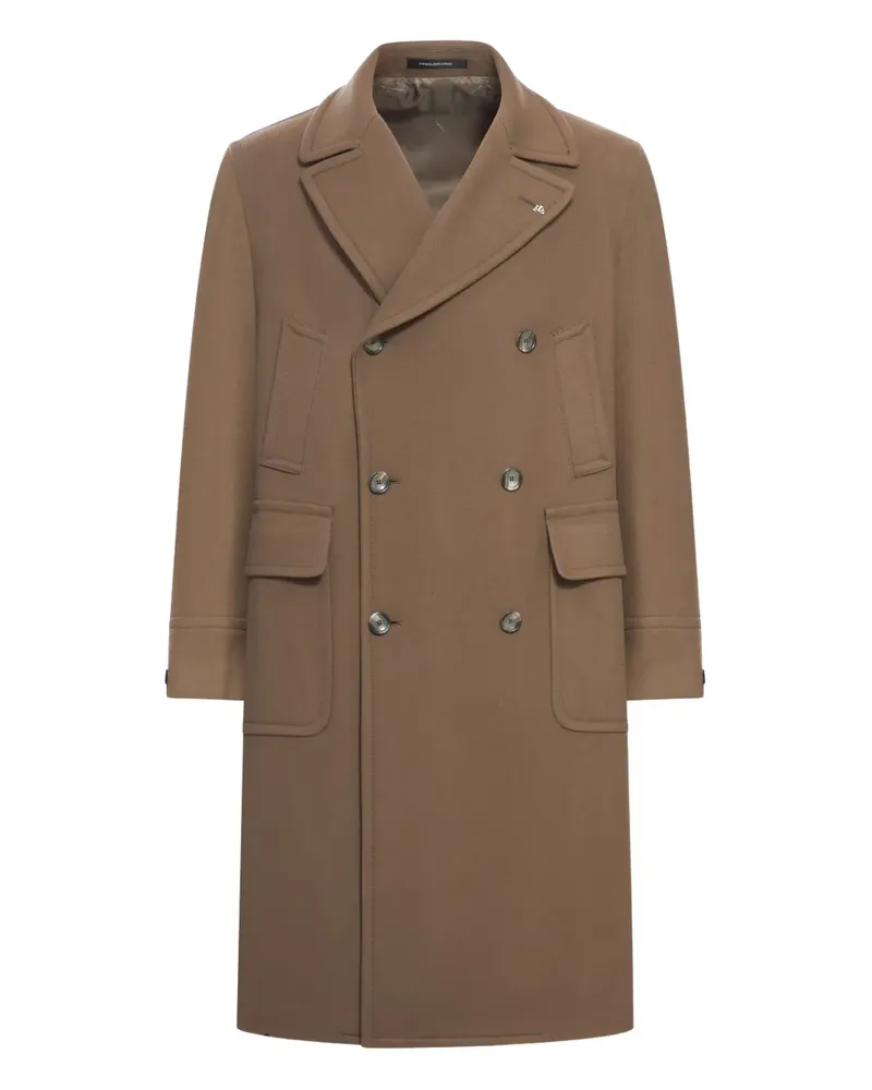 Tagliatore double-breasted wool coat - Braun Braun