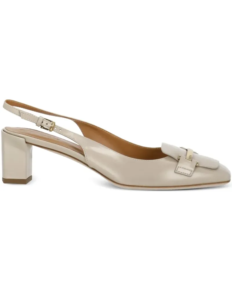 TOD'S Pumps mit Metallic-Logo 60mm - Nude Nude