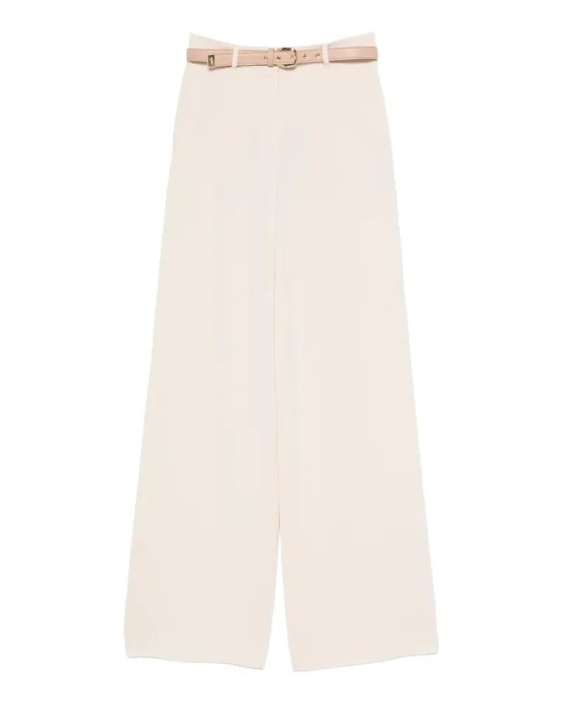 Max Mara belted wide-leg trousers - Nude Nude