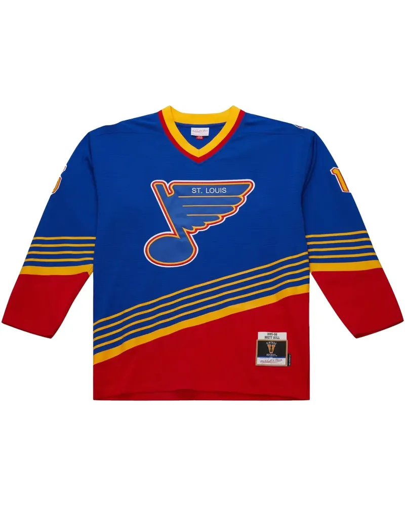 Mitchell & Ness NHL Dark "Blues 1995 Brett Hull" Trikot - Blau Blau