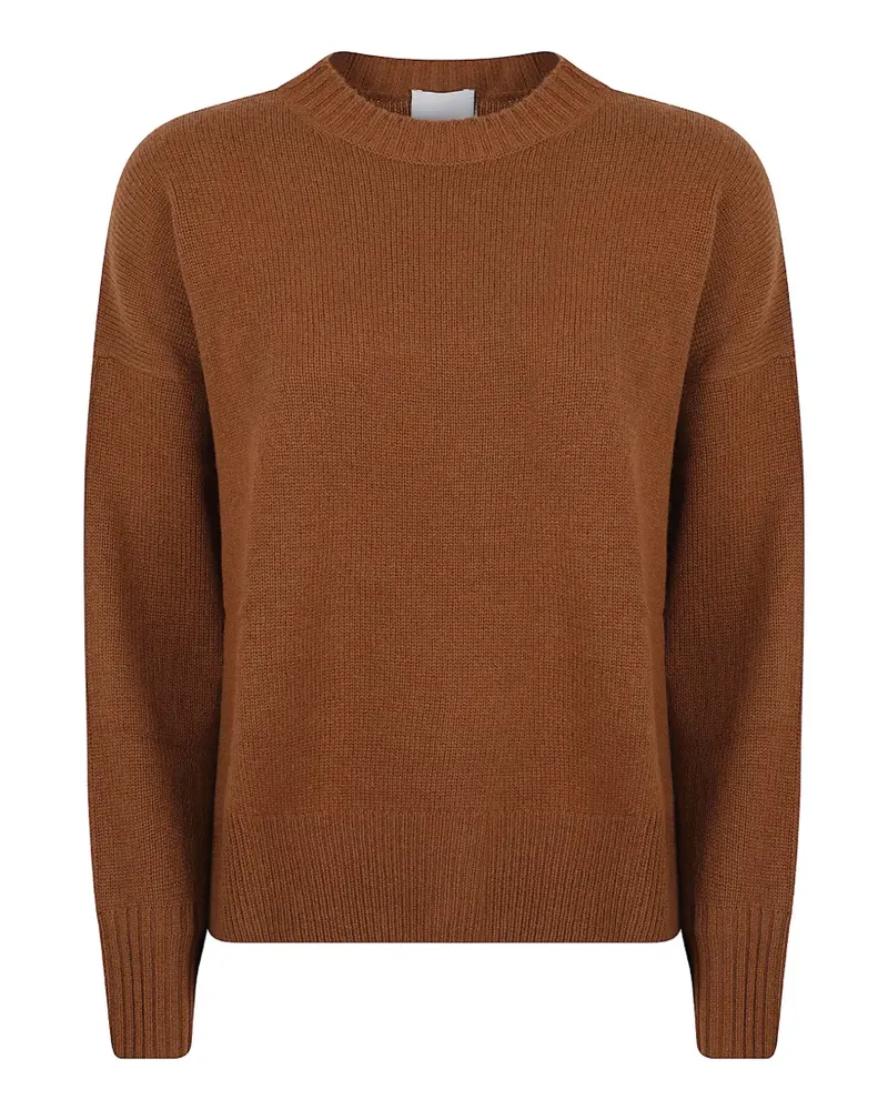 ALLUDE Fein gestrickter Kaschmirpullover - Braun Braun