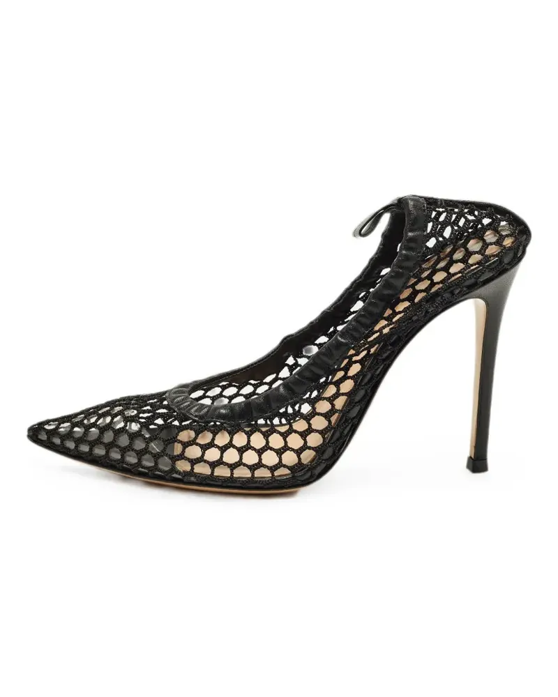 Gianvito Rossi Alisia mesh pumps - Schwarz Schwarz