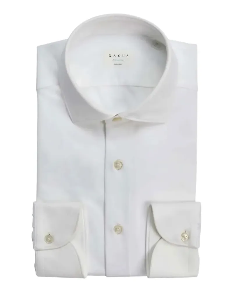 XACUS Active spread-collar shirt - Weiß Weiß