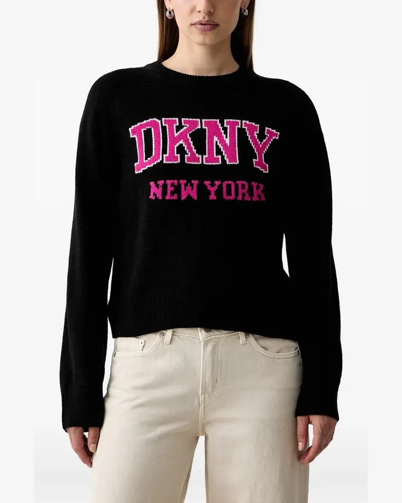 DKNY Bell Pullover mit Raglanärmeln - Schwarz Schwarz