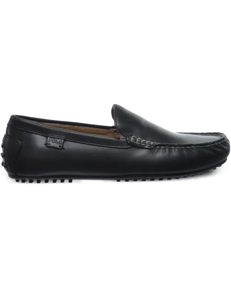 Ralph Lauren Woodley Smooth Pull Up Loafer - Schwarz Schwarz