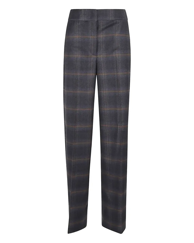 Peserico check-pattern trousers - Grau Grau