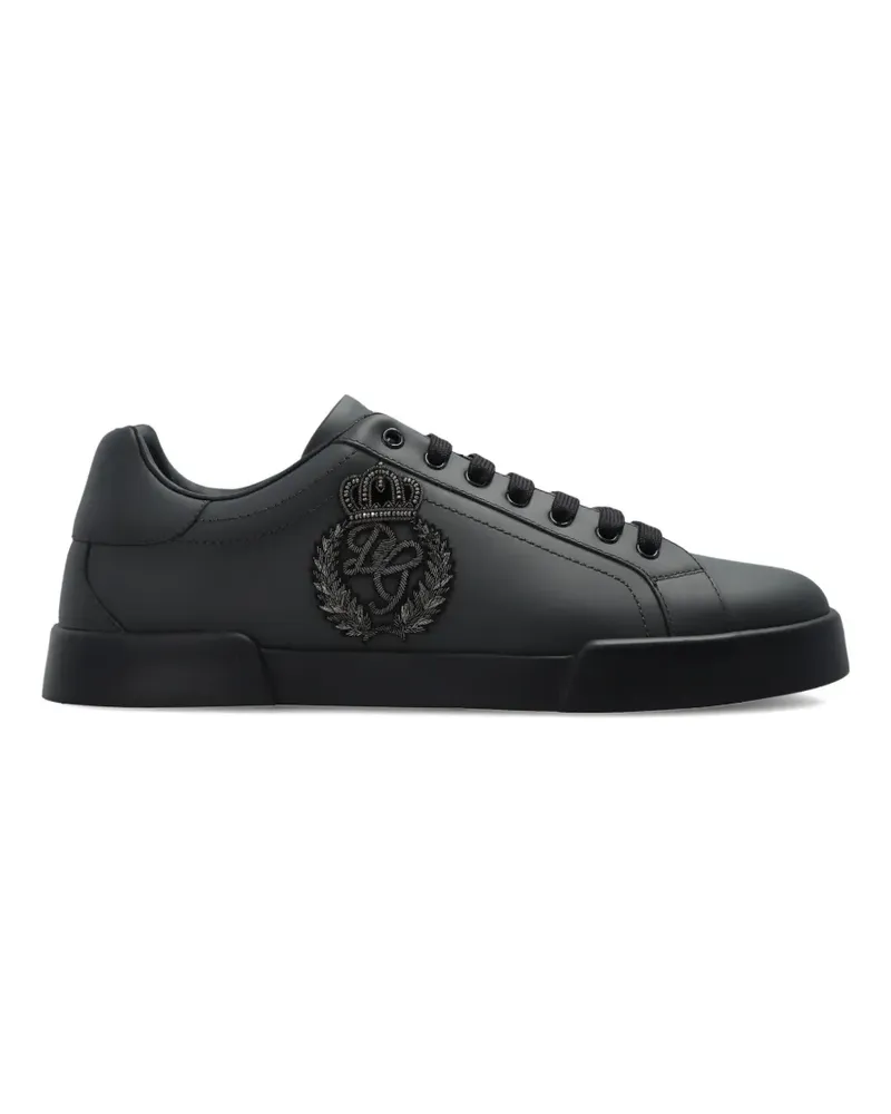 Dolce & Gabbana Portofino Sneakers - Schwarz Schwarz