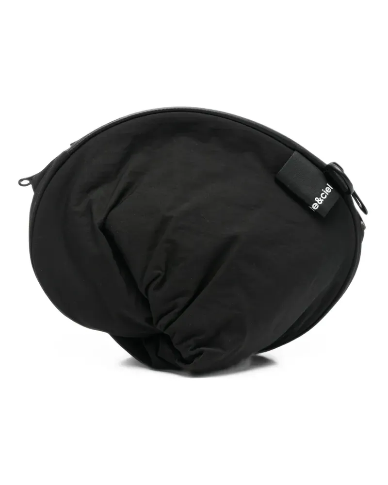 COTEetCIEL Geraffte Luka Schultertasche - Schwarz Schwarz