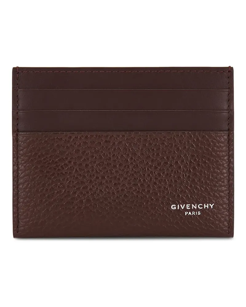 Givenchy card holder in grained leather - Braun Braun