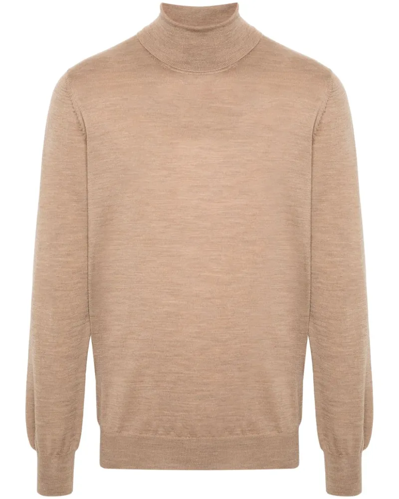 LARDINI Fein gestrickter Pullover Nude