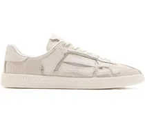 Canvas-Sneakers mit Skelett-Detail - Nude