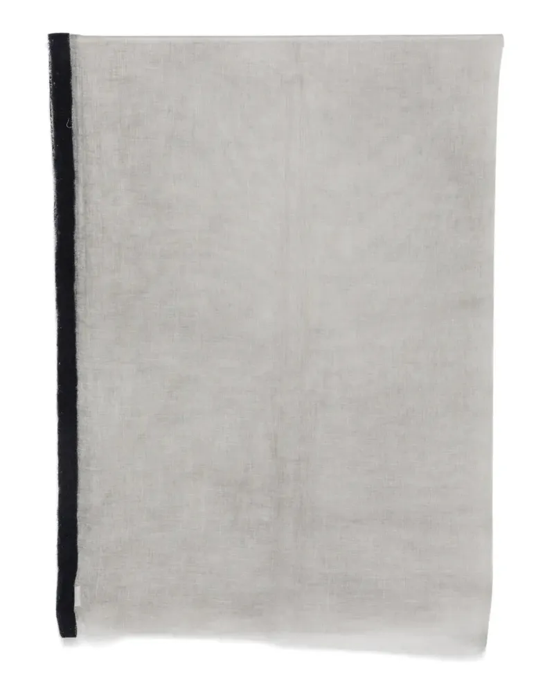Faliero Sarti Toffy contrast-trim scarf - Grau Grau