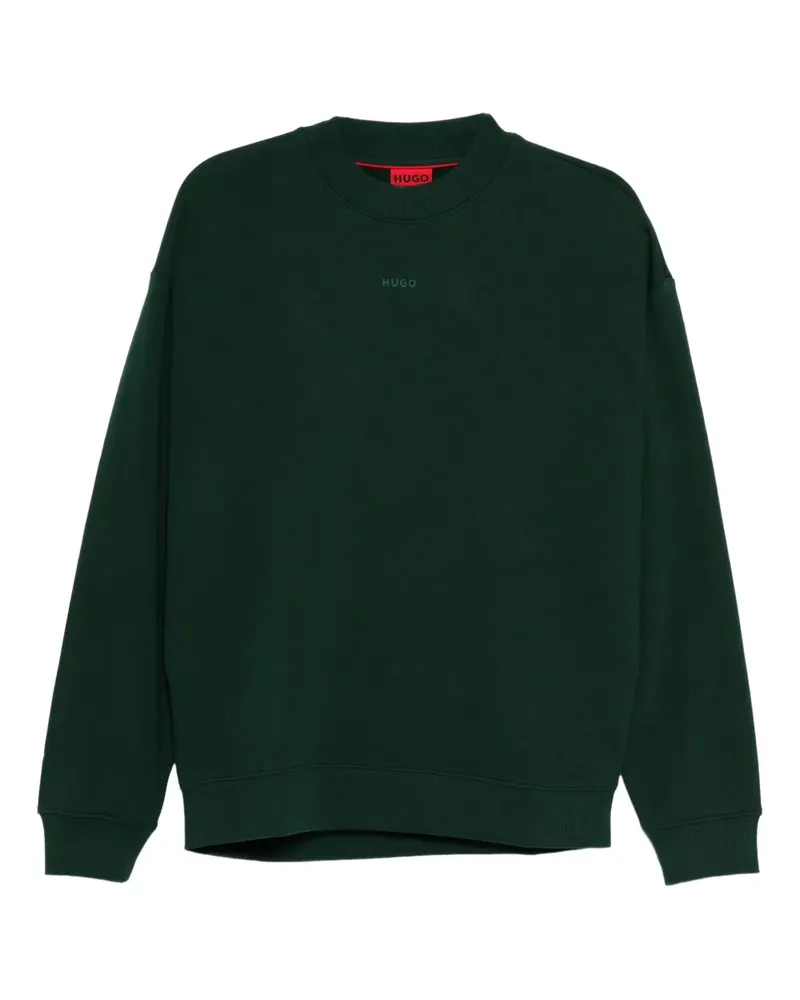 HUGO BOSS Sweatshirt mit Logo-Print - Grün Grün