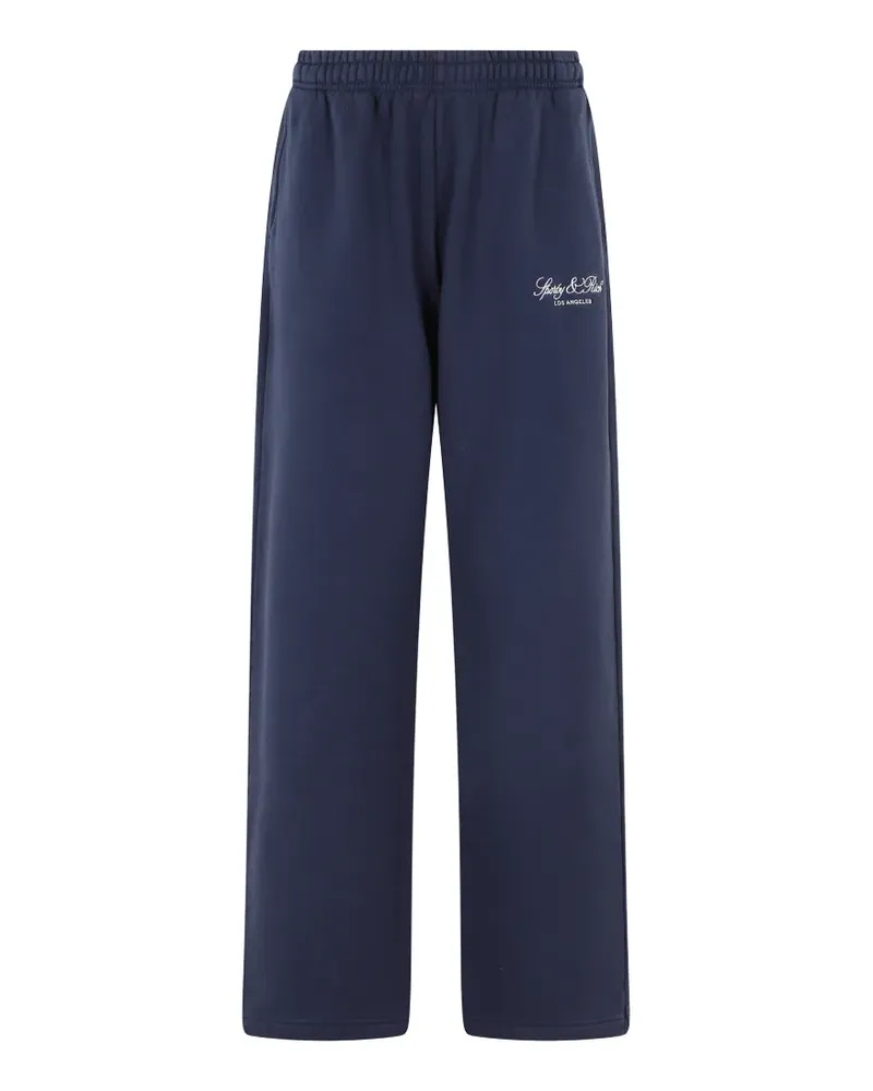 SPORTY & RICH logo-print track pants - Blau Blau