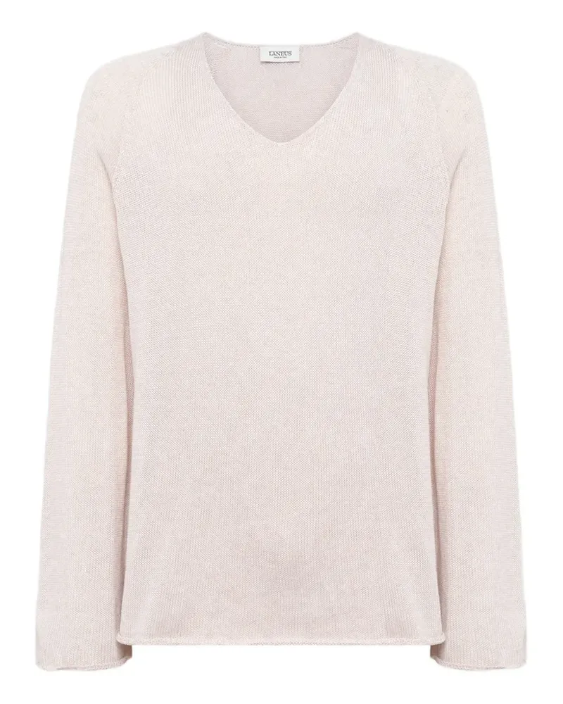 Laneus Pullover mit V-Ausschnitt - Nude Nude
