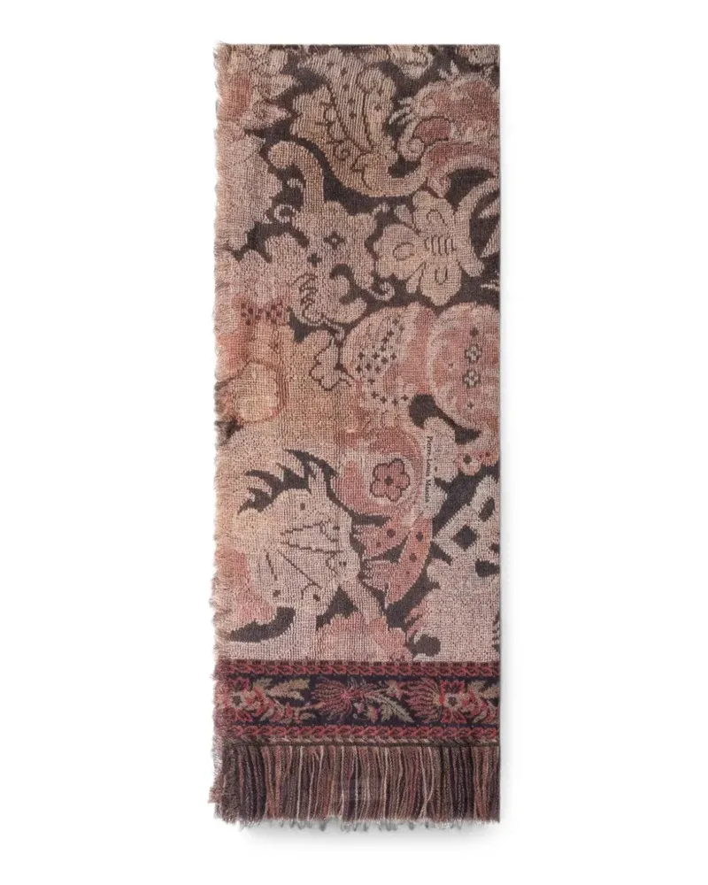 Pierre-Louis Mascia Euclide Schal mit Blumenprint - Nude Nude
