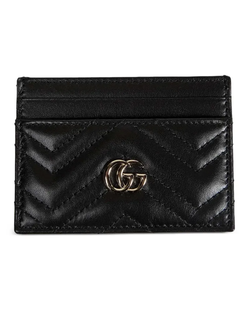 Gucci GG Marmont Kartenetui aus Matelassé-Leder - Schwarz Schwarz