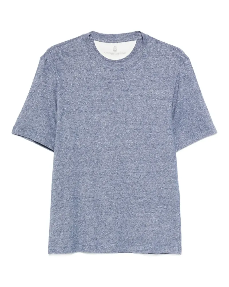 Brunello Cucinelli T-Shirt mit kurzen Ärmeln - Blau Blau