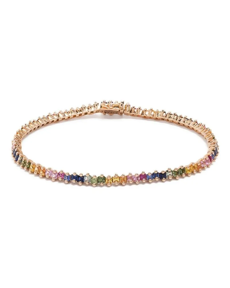 Suzanne Kalan 18kt Rainbow Rotgoldarmband Mehrfarbig