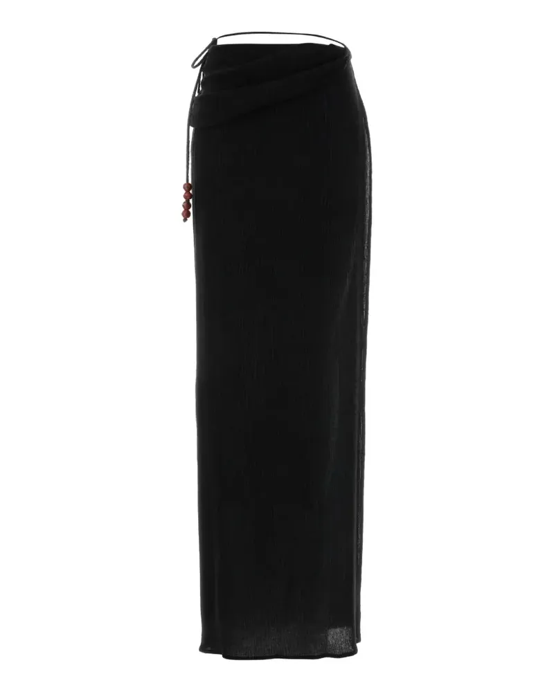 Magda Butrym beaded jersey skirt - Schwarz Schwarz