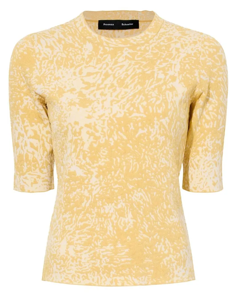Proenza Schouler Greta Top mit Jacquardmuster - Gelb Gelb