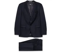 Anzug mit Hahnentrittmuster - Blau