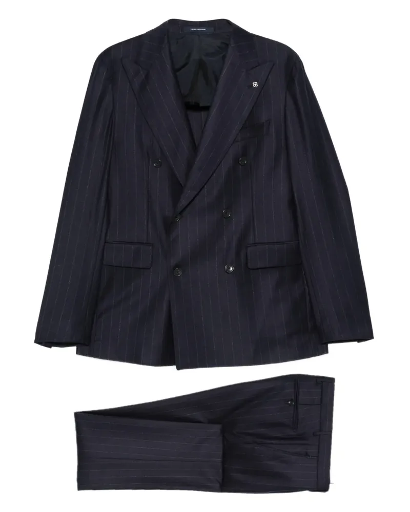 Tagliatore Rock mit Nadelstreifen - Blau Blau