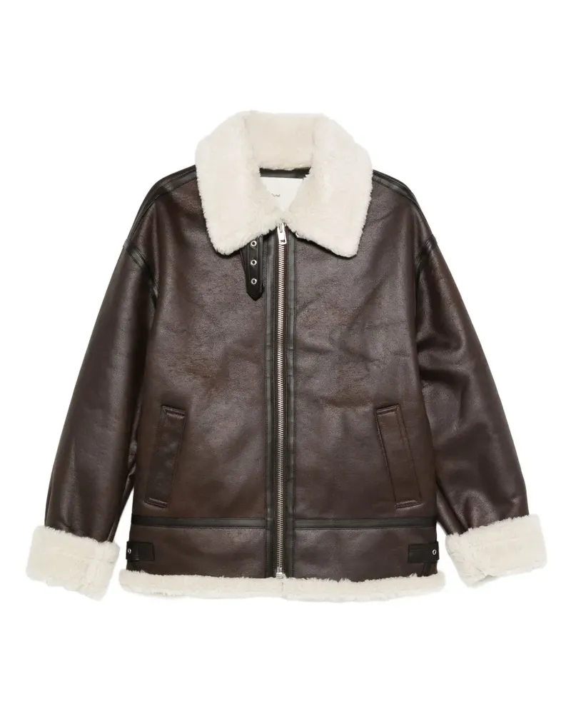 Dunst Jacke aus Faux Shearling - Braun Braun