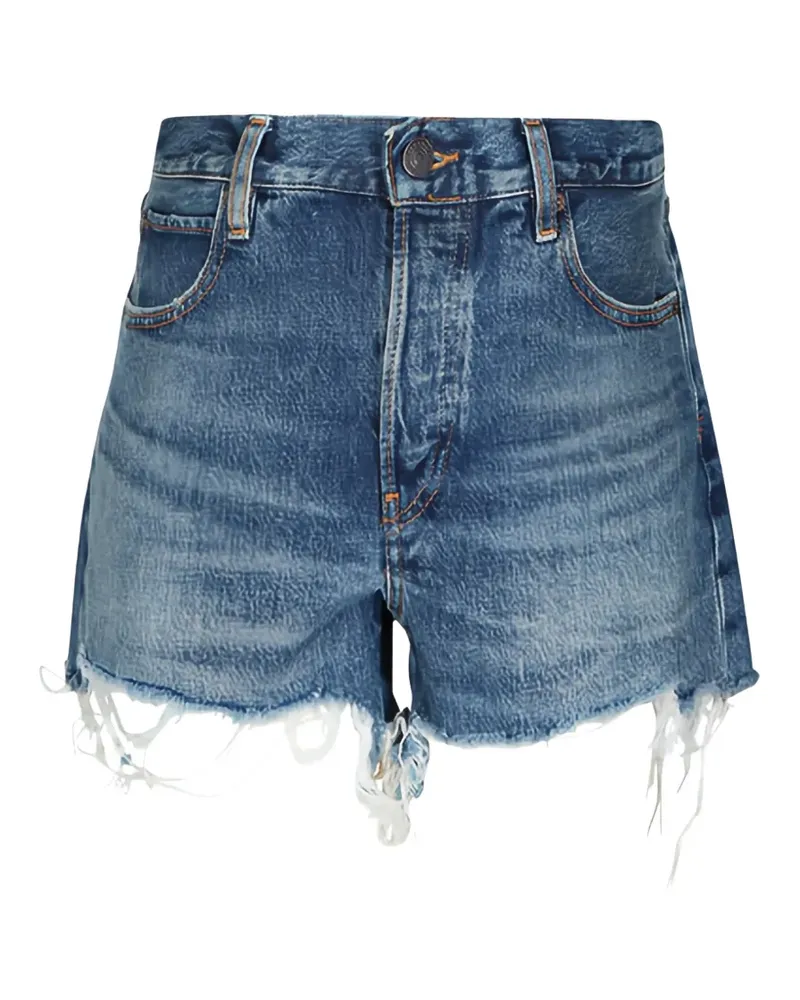 Frame Denim Kurze The Hang Shorts mit ausgefranstem Saum - Blau Blau