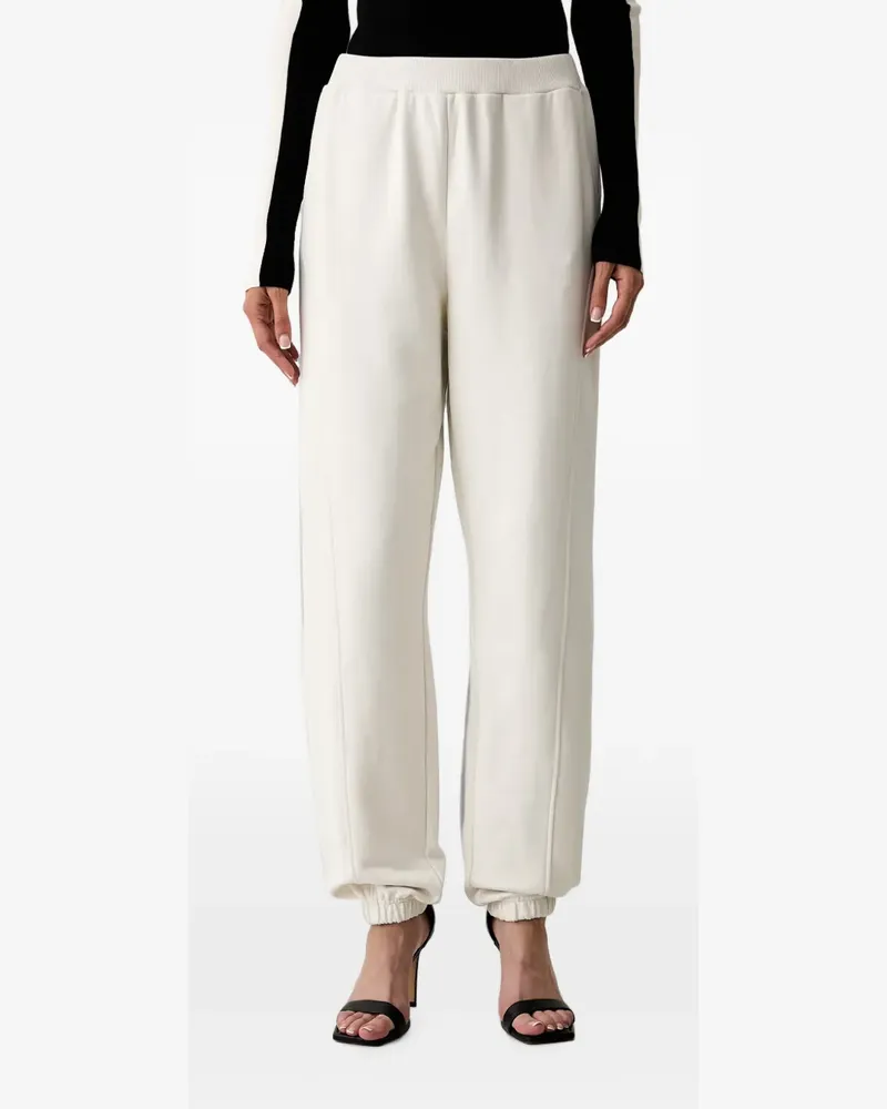Patrizia Pepe logo-patch track pants - Weiß Weiß