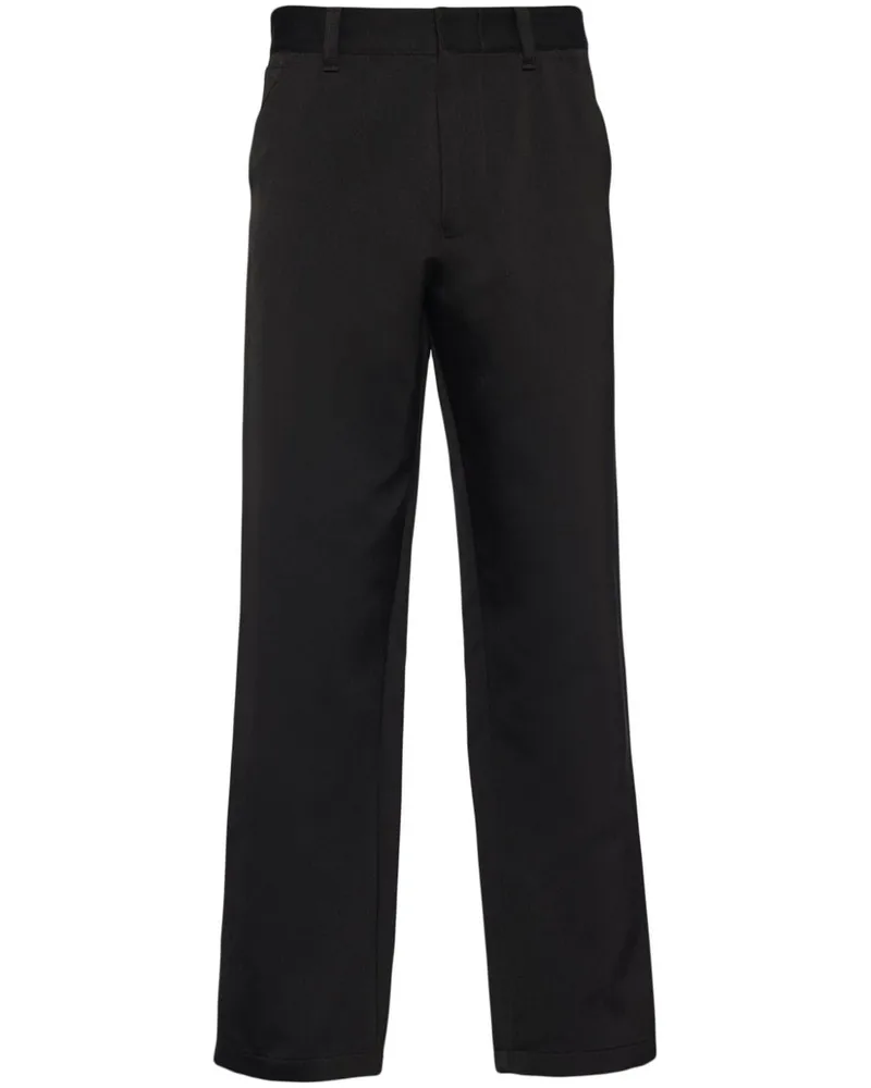 Prada Hose mit geradem Schnitt - Schwarz Schwarz